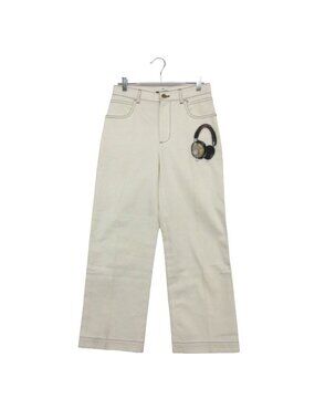 Louis Vuitton Denim Pants Stitch Jeans Headphones LV Logo Embroidery Patch